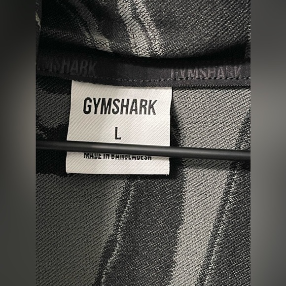 Gymshark Marble Long Sleeve Hooded Crop Pullover - Picture 6 of 7
